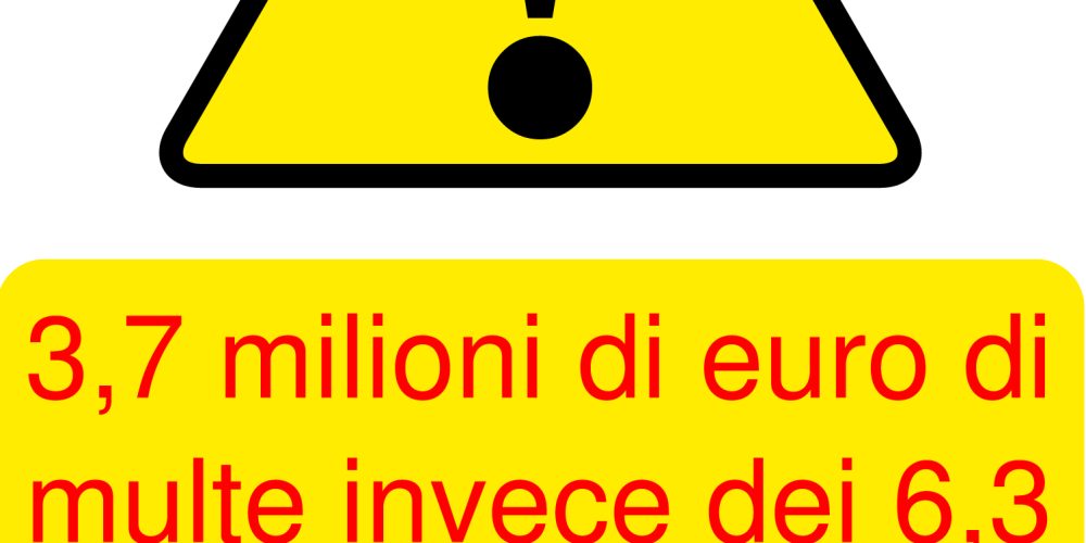Malgrado l’impegno (multando anche i mezzi comunali) i vigili urbani non riescono a fare multe per l’importo messo a bilancio per l’anno 2010