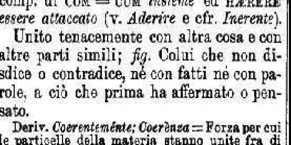 La coerenza sai è come il vento